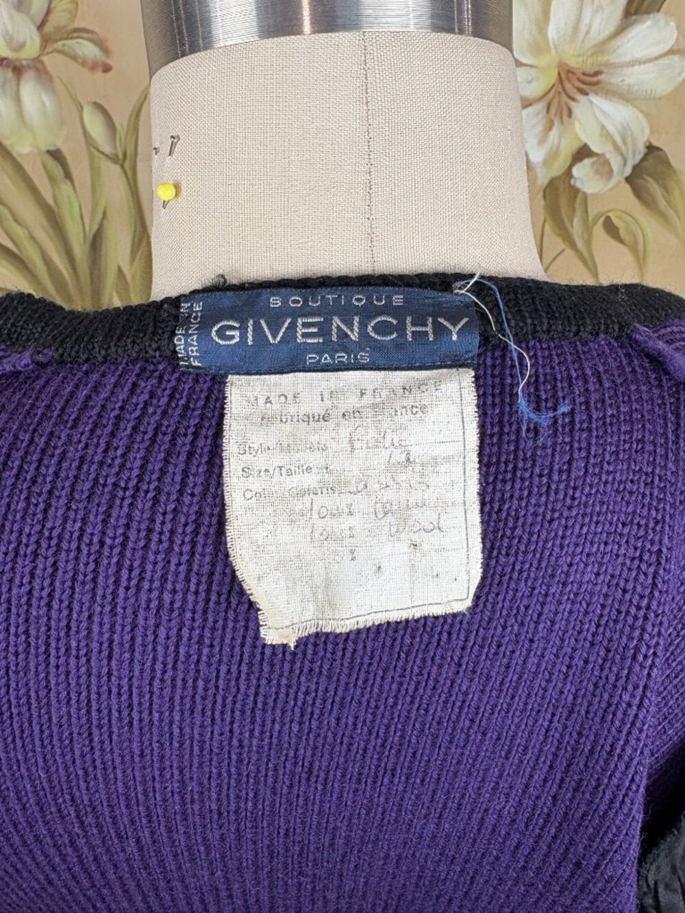 1980s Givenchy Cardigan, Purple - Picture 4 of 4